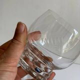 5 verres gobelets en cristal