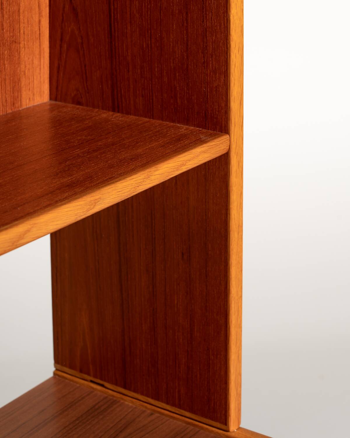 Teak and Oak Bookcase, Scandinavia, 1950s/60s