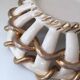 Vintage Vallauris Gold Twisted Basket Bowl? Saint Clément? Émile Tess