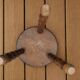 Tabouret tripode en bois, pieds en bois tourné