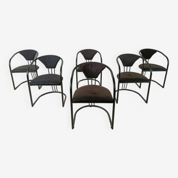 Italian Postmodern dining chairs, 1980s - set of 6