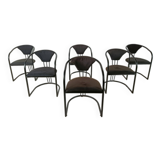 Italian Postmodern dining chairs, 1980s - set of 6