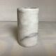 White gray marble roller vase