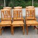 6 chaises à manger scandinaves en bois massif