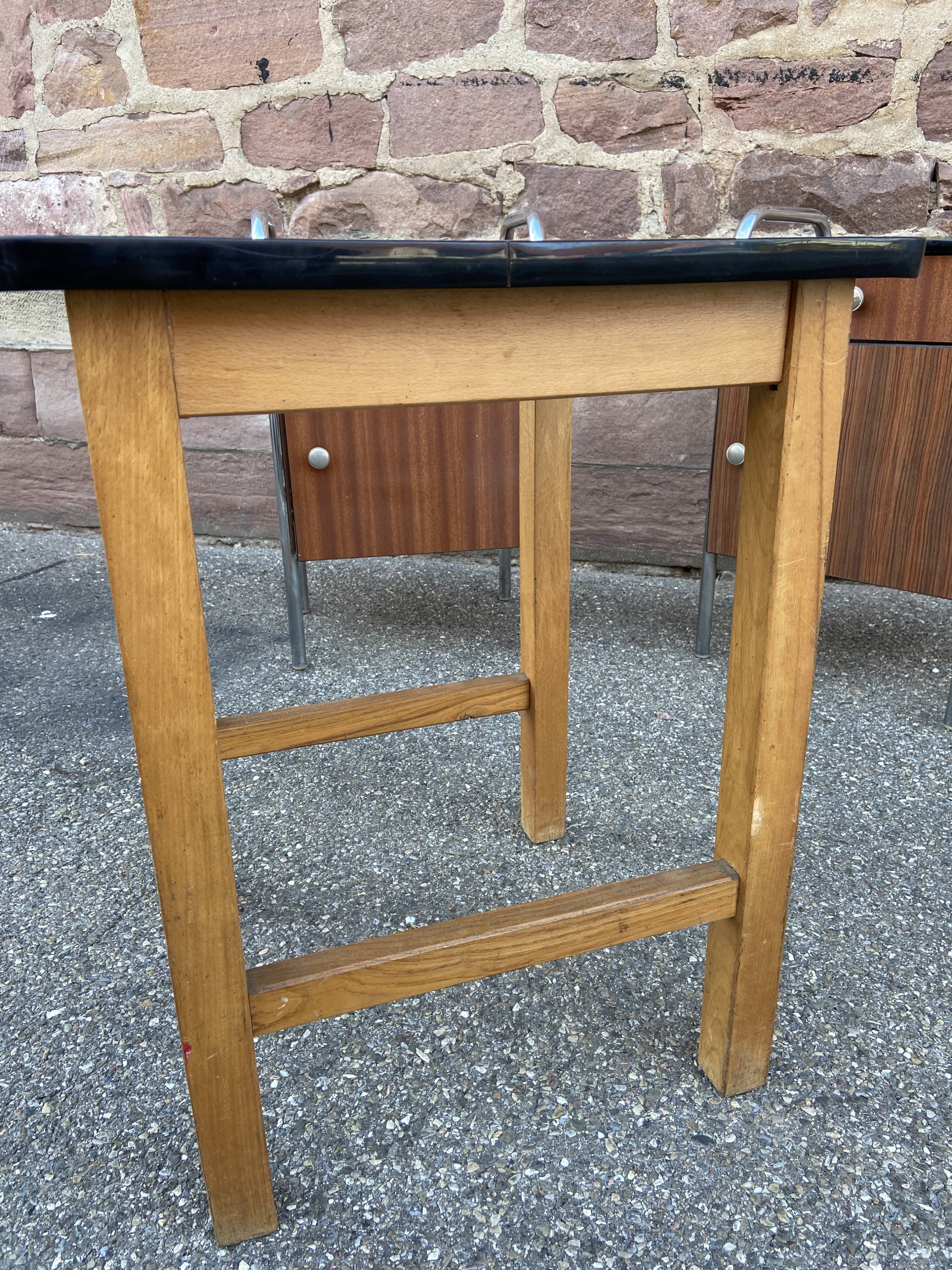 Table basse d’appoint cocktail formica française vintage design 1960