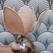 Lampe en céramique, fleur