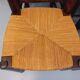 Set of 6 vintage brutalist chairs by Georges Robert in straw wood from the 1960s.