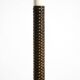 XL 70s Tulip floor lamp with a brown wicker frame and a plexiglass shade