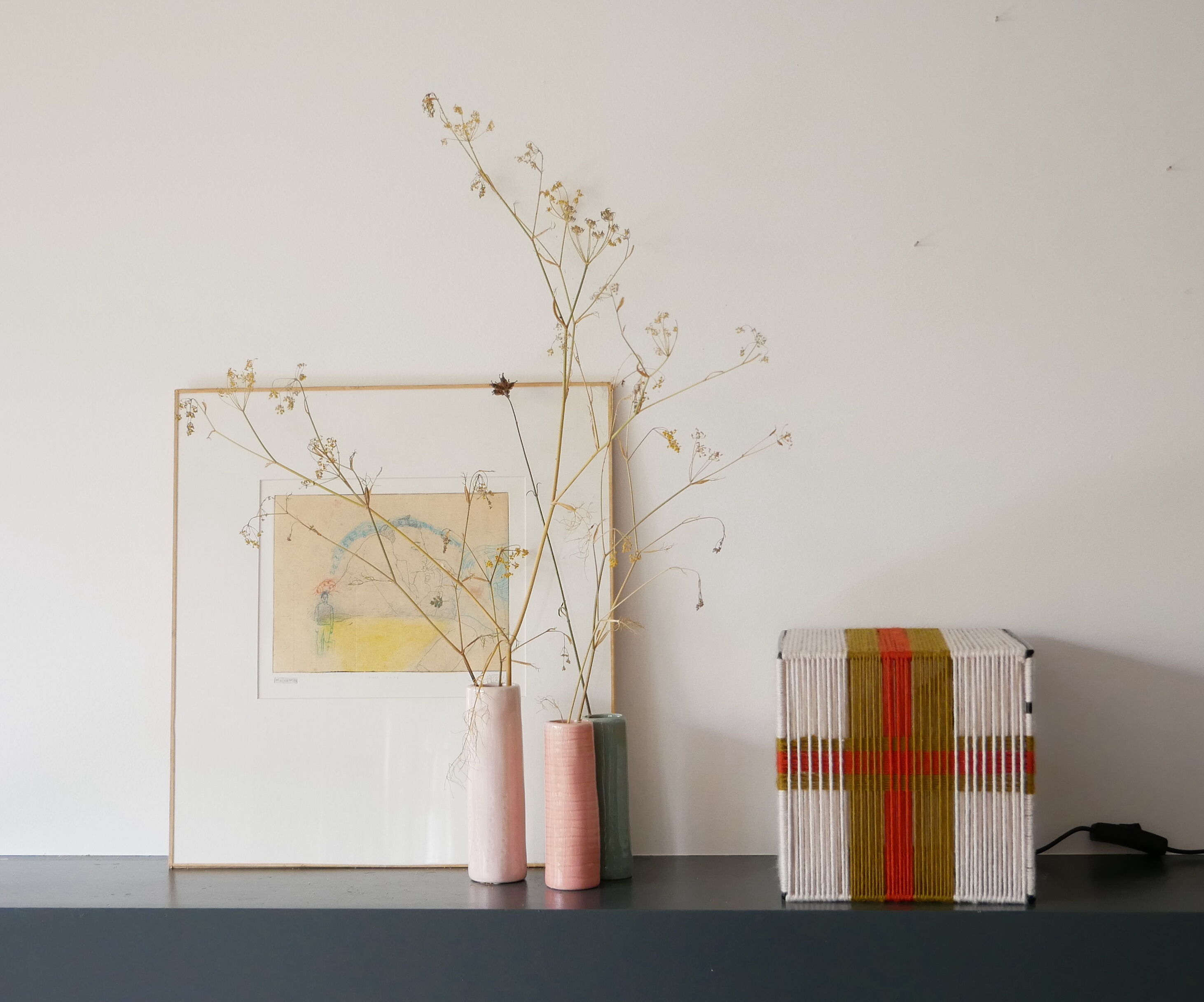 Kara table lamp woven