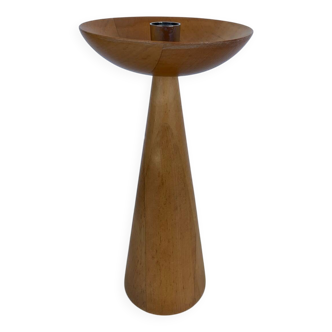 Beech wood candle holder