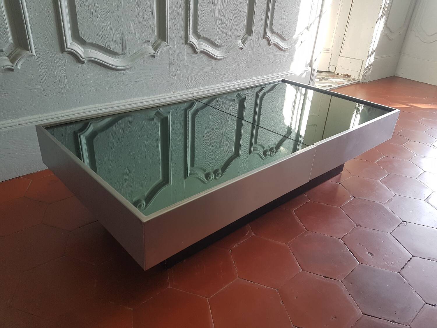 Willy Rizzo bar table 1984 Roche Bobois