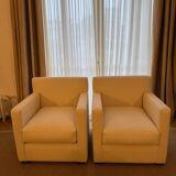 Pair of armchairs inspired by Jean-Michel Frank