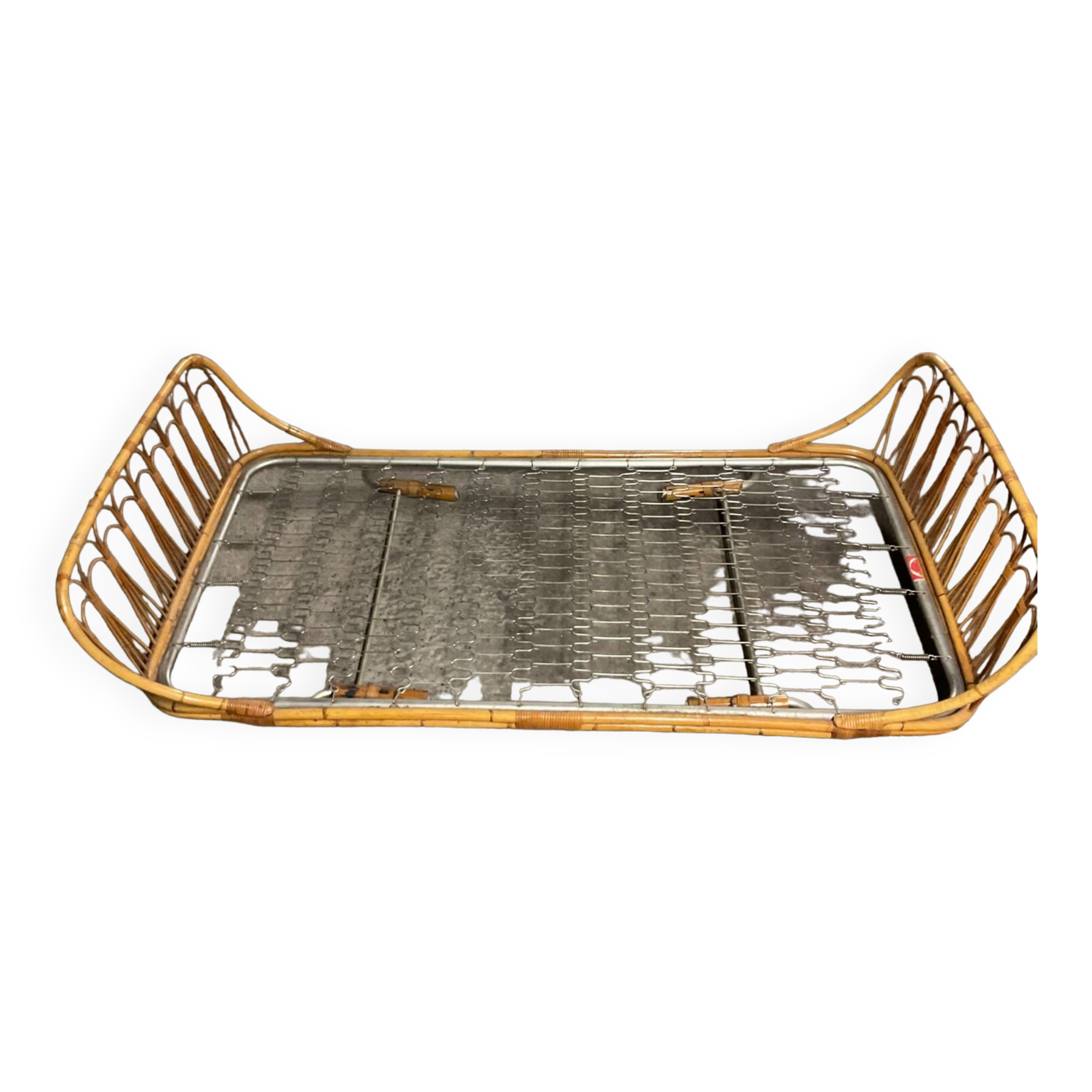 Rattan sofa bed AUDOUX MINNET 60s