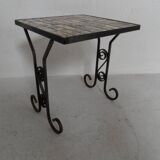 Vintage sidetable with tiles 1960's