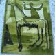 Scandinavian design wall tapestry 1960 Age Vægrya