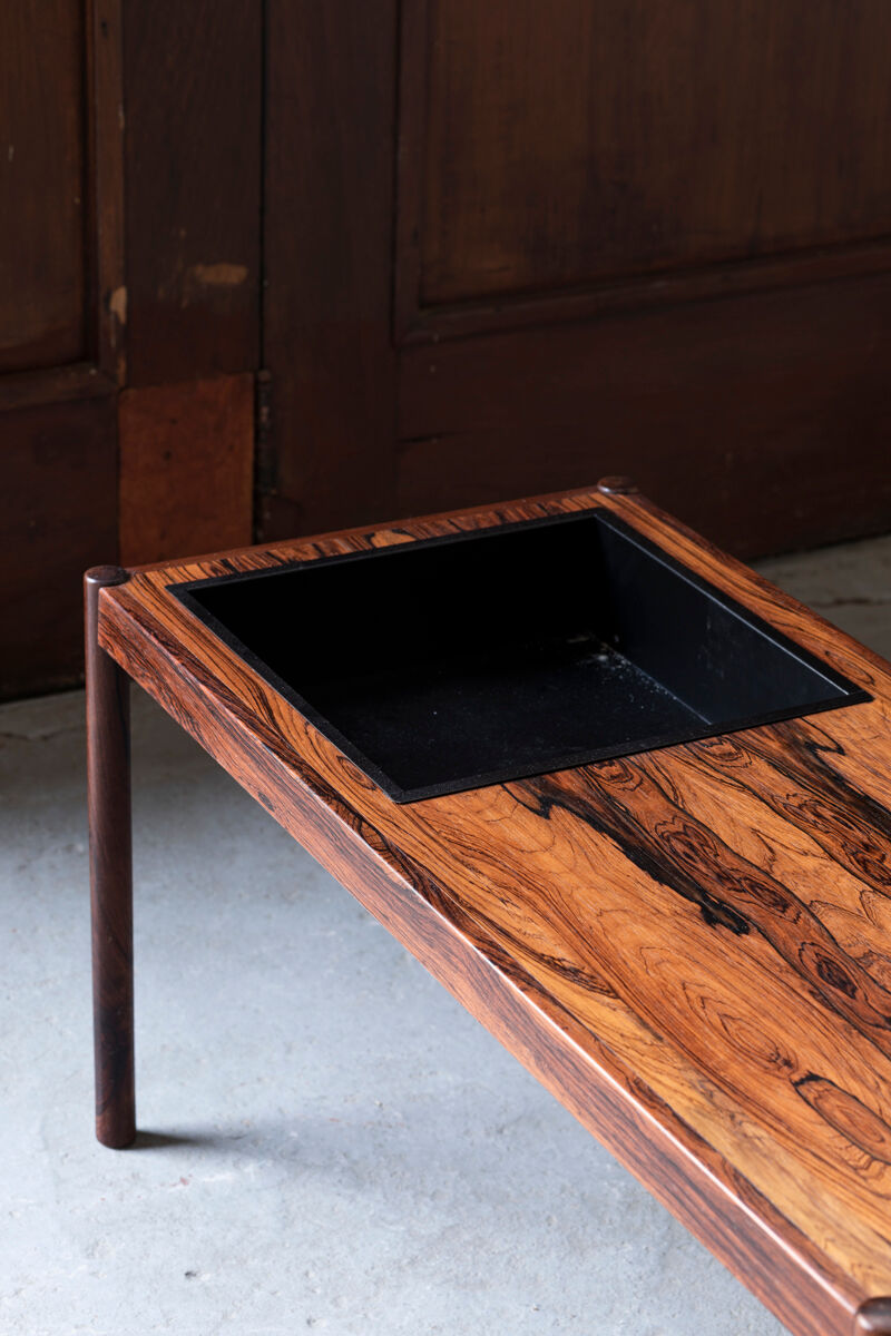 Plant stand table in rosewood, Denmark, 1960’s