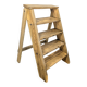 Escabeau vintage en bois massif
