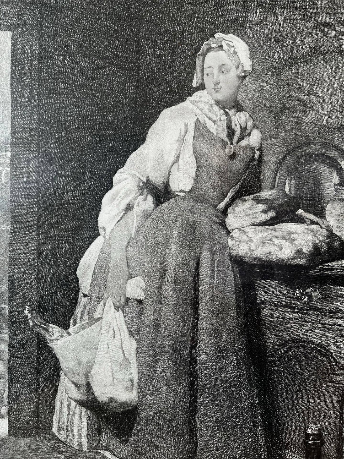 The Provider of Chardin, etching Louvre