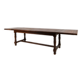 Large French Oak Monastery Table 320/220 cm, early 20th Century