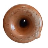 Glazed stoneware candle holder