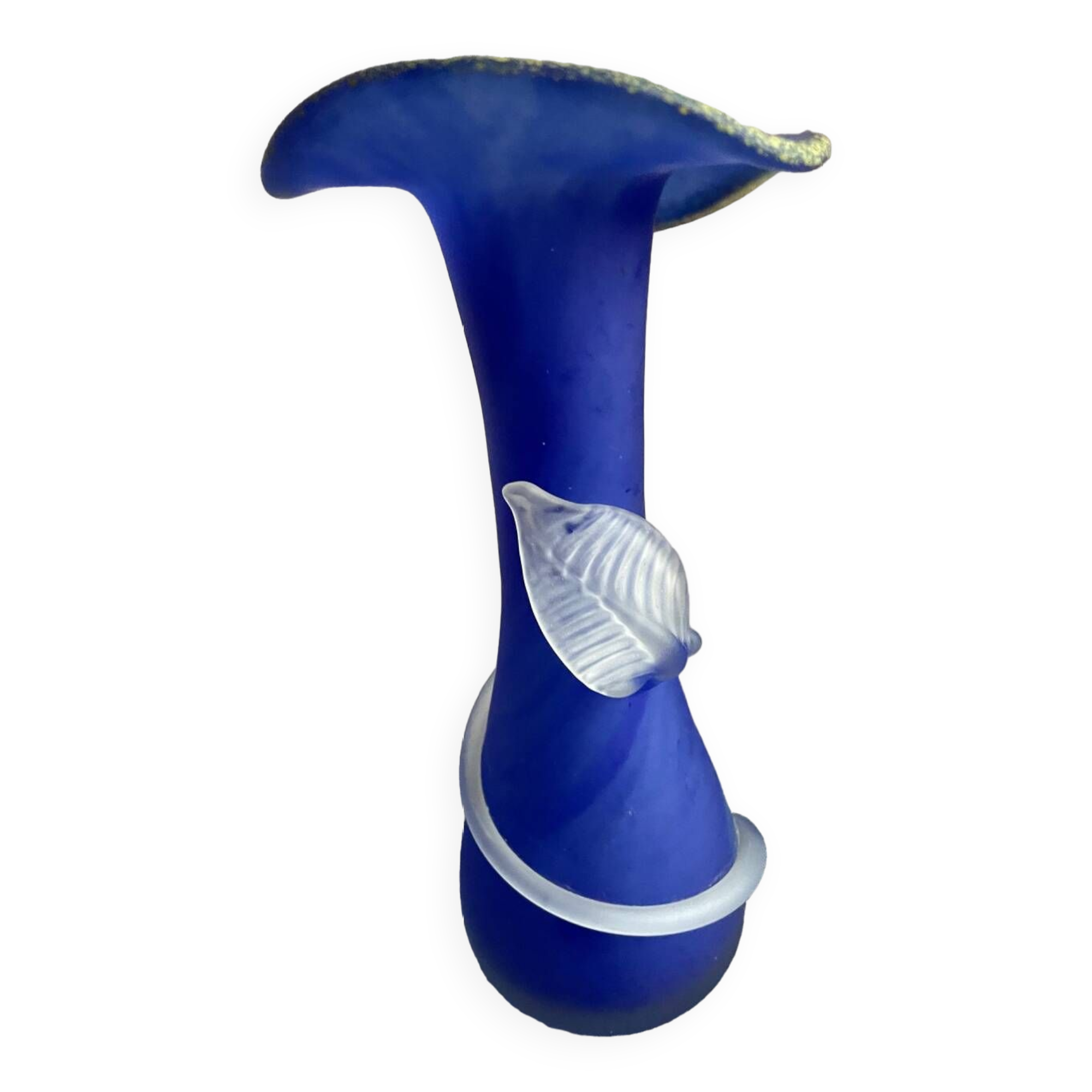 Vase en pâte de verrev verrerie d'art de Toul, france