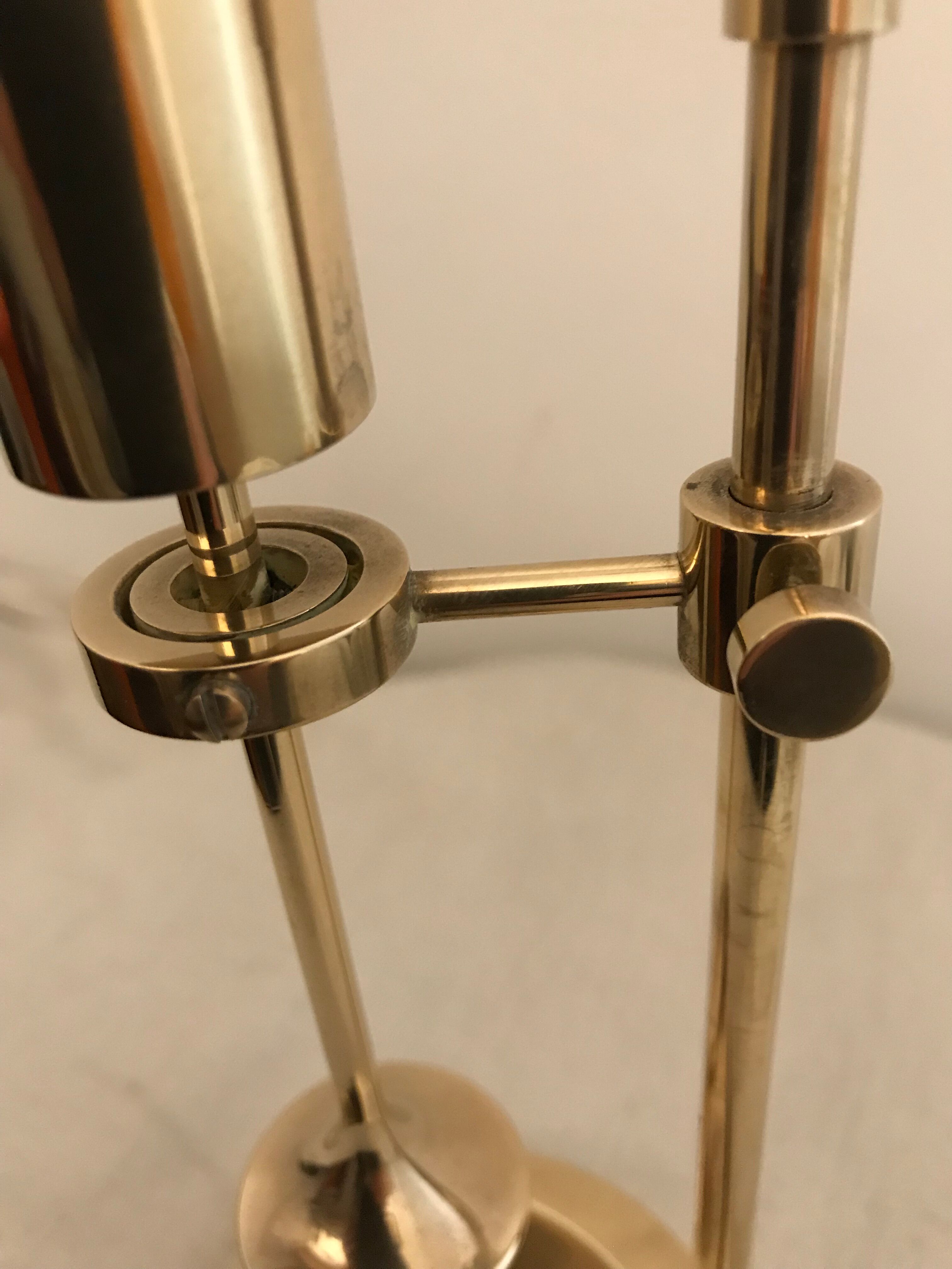 Brass gyroscopic candlestick Ilse Ammonsen Denmark 1950