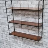 Floor 1960 string wood rising black smooth