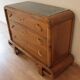 Art Deco walnut chest of drawers, 1950s, mid-century modern style,