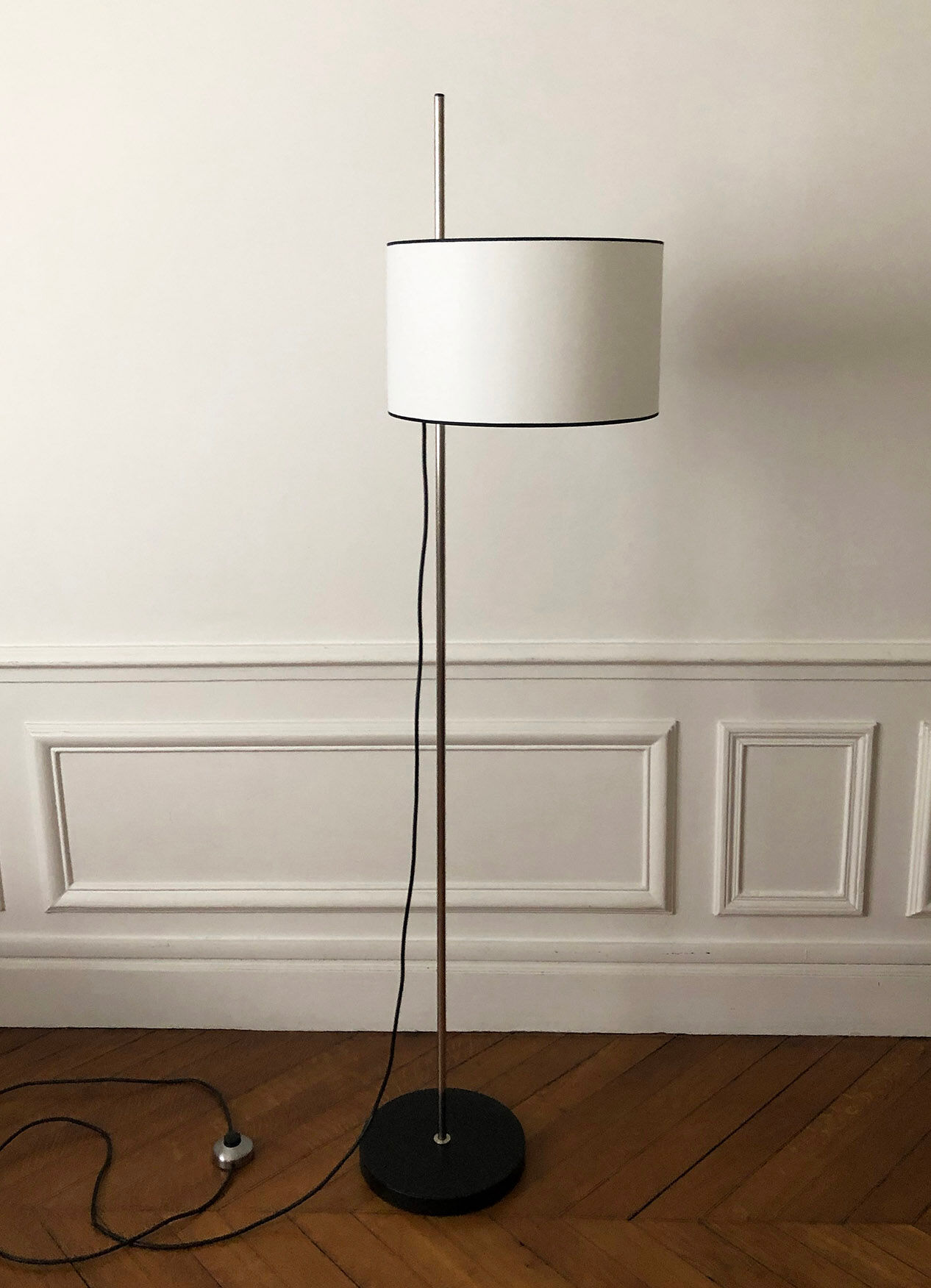 E-reader, German sliding floor lamp 1970