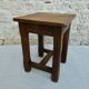 Tabouret en bois massif, bistrot, années 60