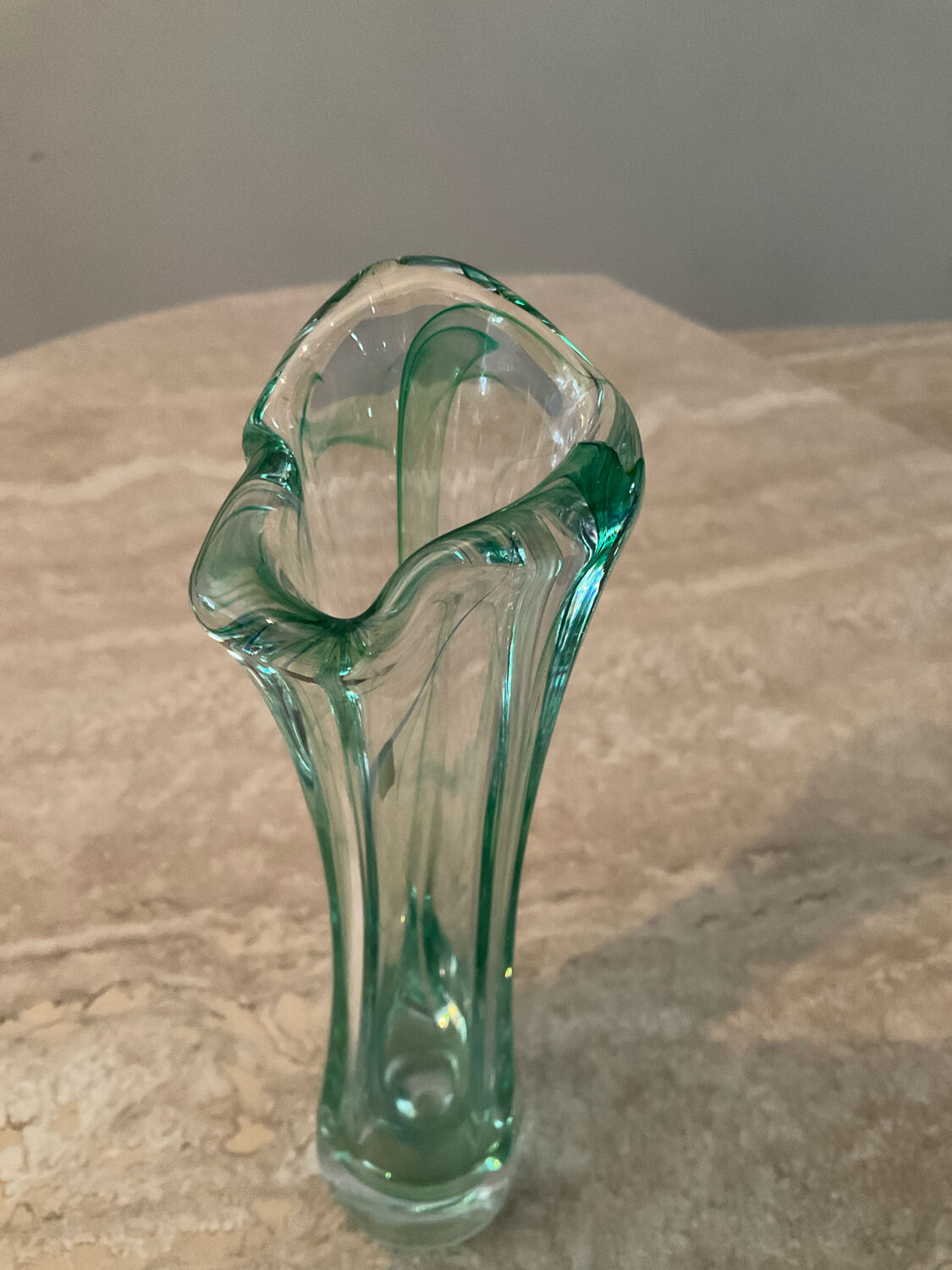 Vintage crystal-Holland soliflore vase