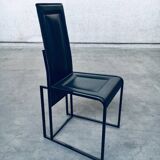 Postmodern architectural dining chairs, Italy, 1980s, set of 10