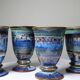 Set of 5 ceramic workshop mazagrans, glazed, 1960s-1980s.