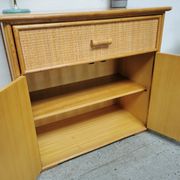 Buffet vintage en rotin Roche Bobois