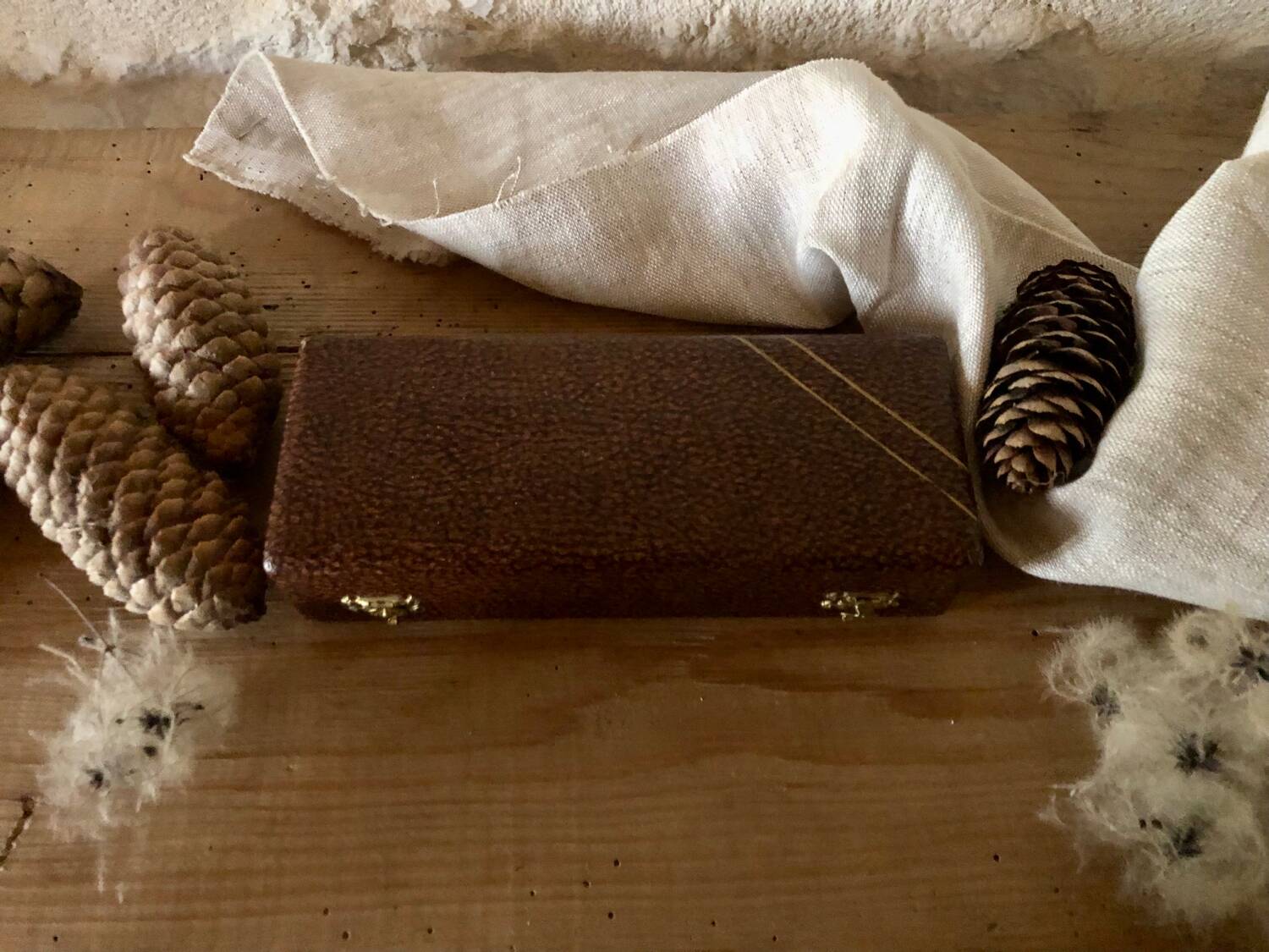 Sugar or ice tongs in their case