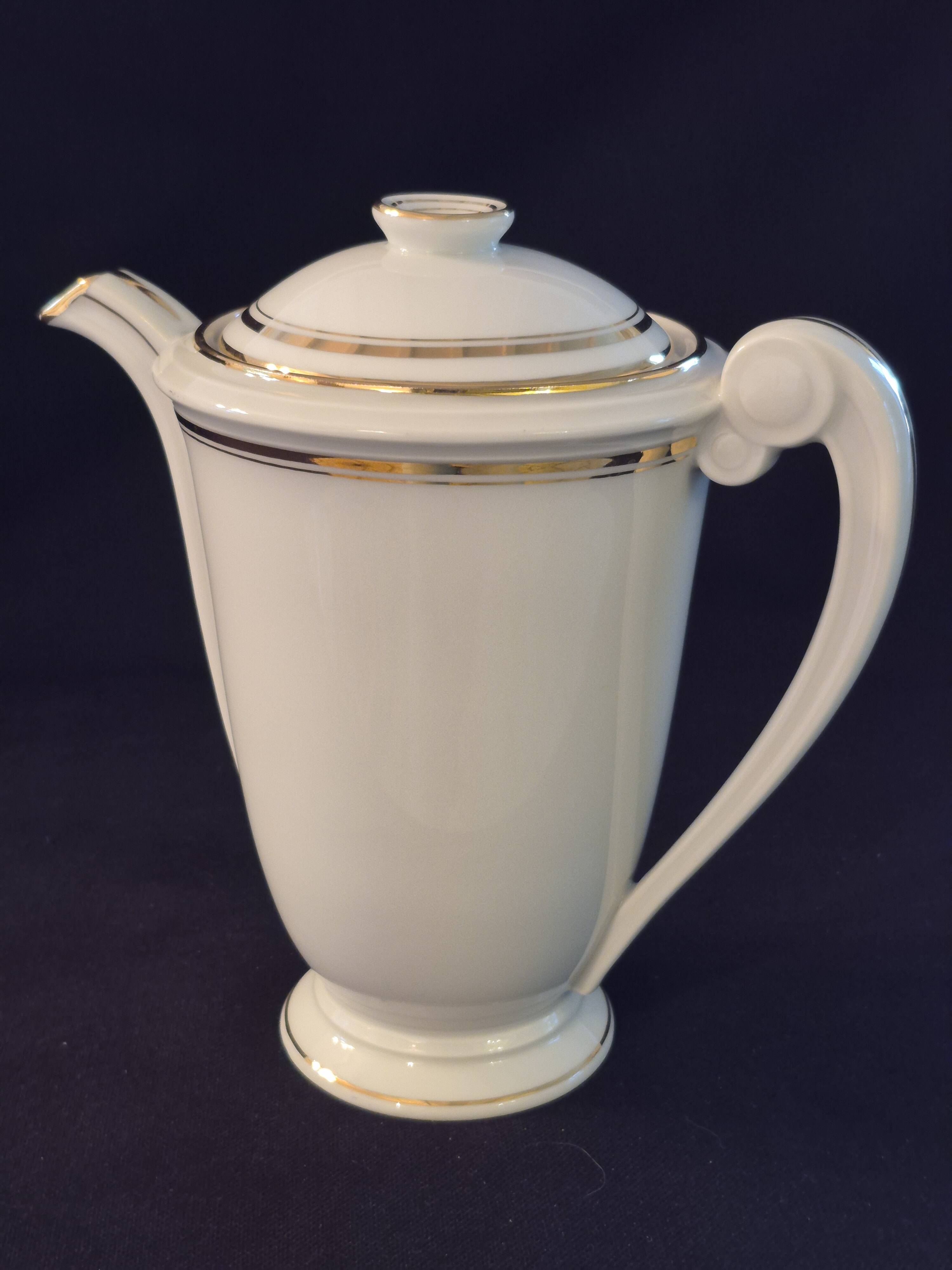 Teapot coffee pot jug Limoges Charles Ahrenfeldt A480