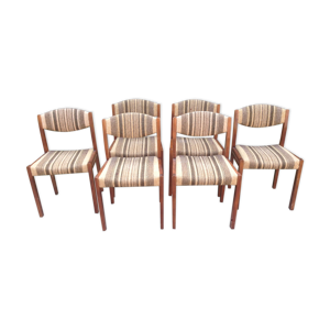 Série de 6 chaises scandinaves