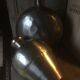 Pair of polished metal water flasks from Rajasthan.