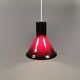 Holmegaard P&T pendant lamp with ‘aubergine’-coloured opal glass