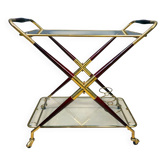 Vintage Italian serving trolley by Cesare Lacca, 1950s