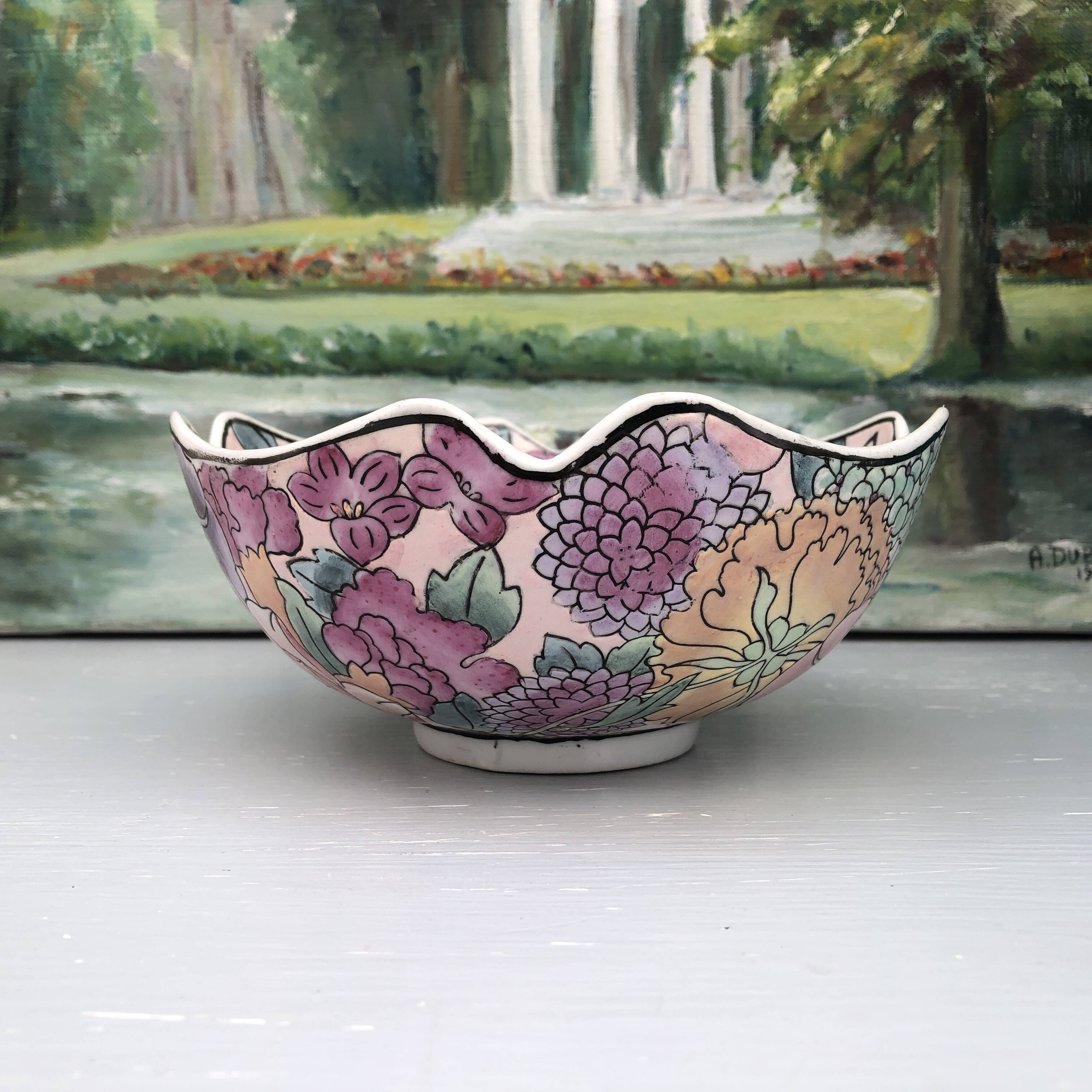 vintage Asian porcelain bowl