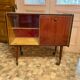 50s varnished bar cabinet