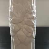 Earthenware column with floral decoration