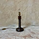 Wooden bedside lamp foot