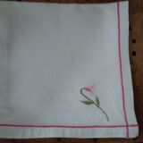 Grande nappe brodée tulipes