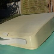 Baby hermes typewriter with manual job and his bag