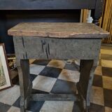 Rustic wooden bedside table