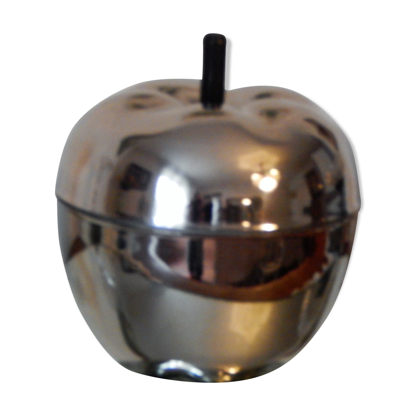 superb and rare Apple ice vintage stainless and black plastic