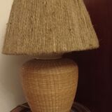 Wicker lamp and rope