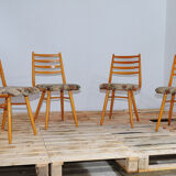 Dining chairs by Jitona Czechoslovakia 1970s
